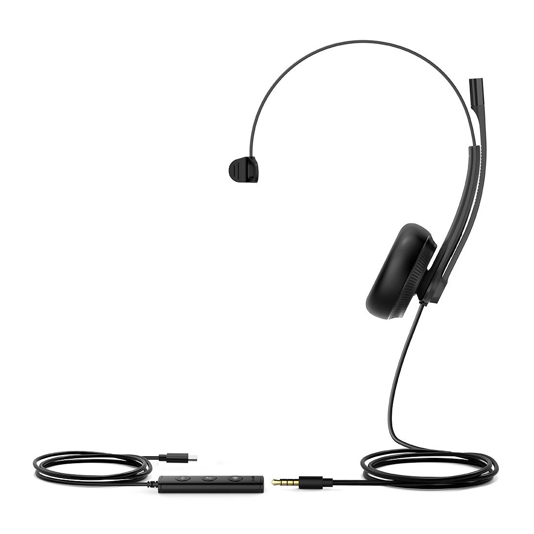 Yealink UH34 Special Edition Mono UC USB Headset, USB-C  3.5mm, Audio Clarity, Noise Cancelling Microphone, Leather Ear Cushions, YHC20 Controller Yealink UH34 Special Edition Mono UC USB Headset, USB-C  3.5mm, Audio Clarity, Noise Cancelling Microphone, Leather Ear Cushions, YHC20 Controller